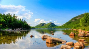 photo of jordan pond acadia national park